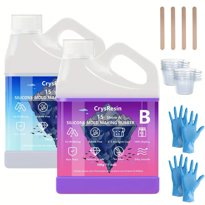 Soap Making Kit - 500ml 2 Bottles Liquid Silicone for