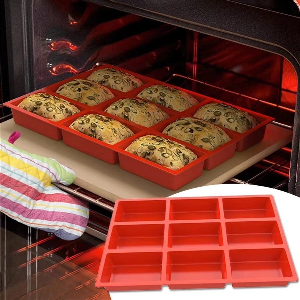 Soap Making Kit - Big 9-Cavity Silicone Mini Loaf Pan
