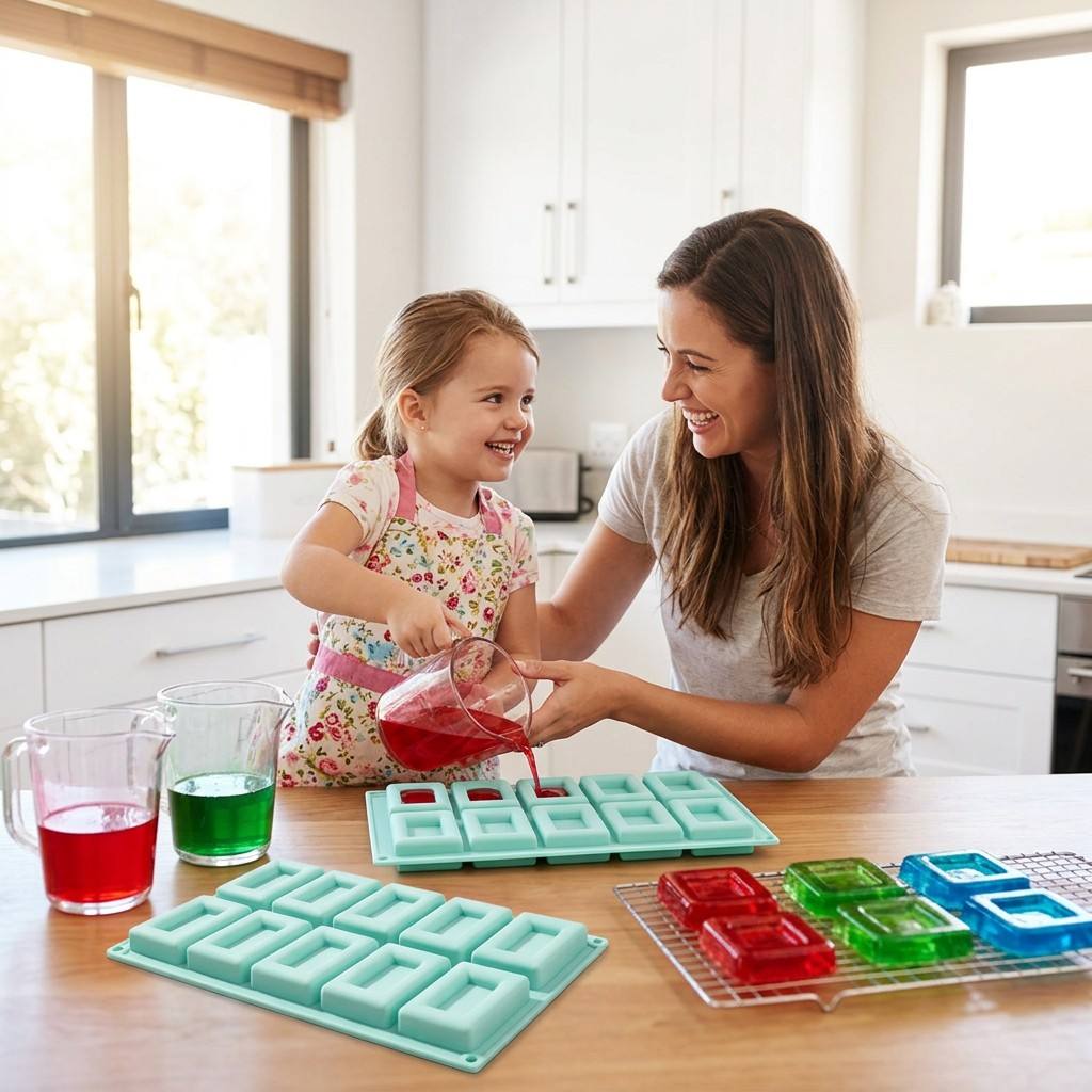 Non-stick 10-Hole Rectangle Si - Soap Making Kit ulasan dan harga