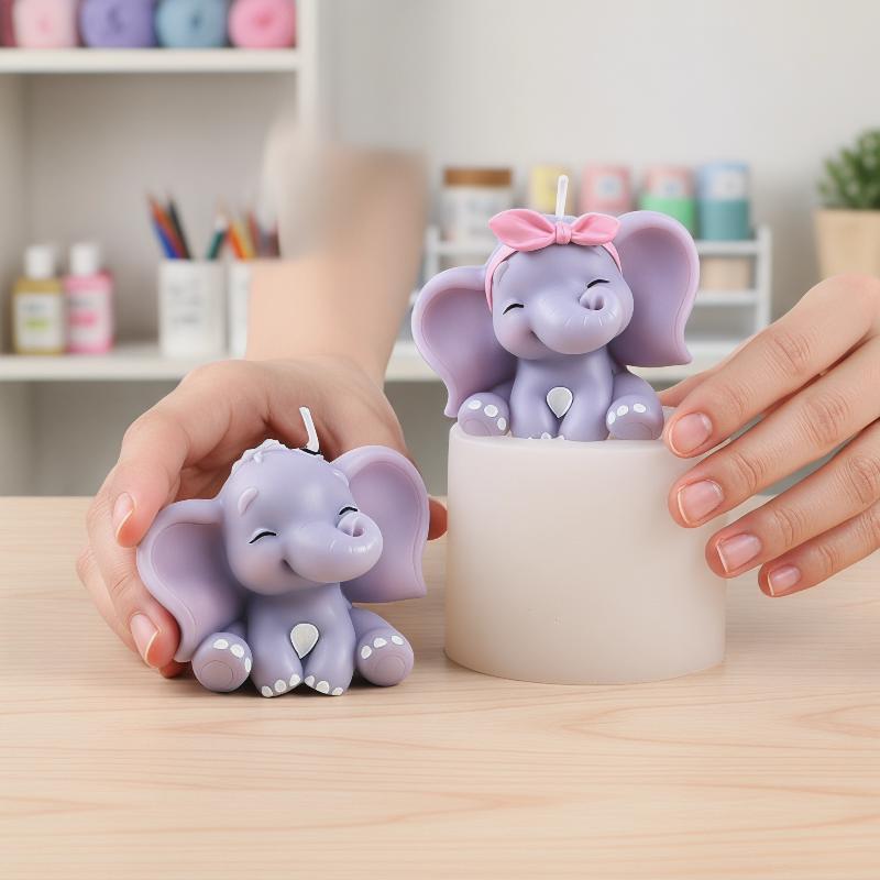Cute 3D Elephant Silicone Cand - Soap Making Kit ulasan dan harga