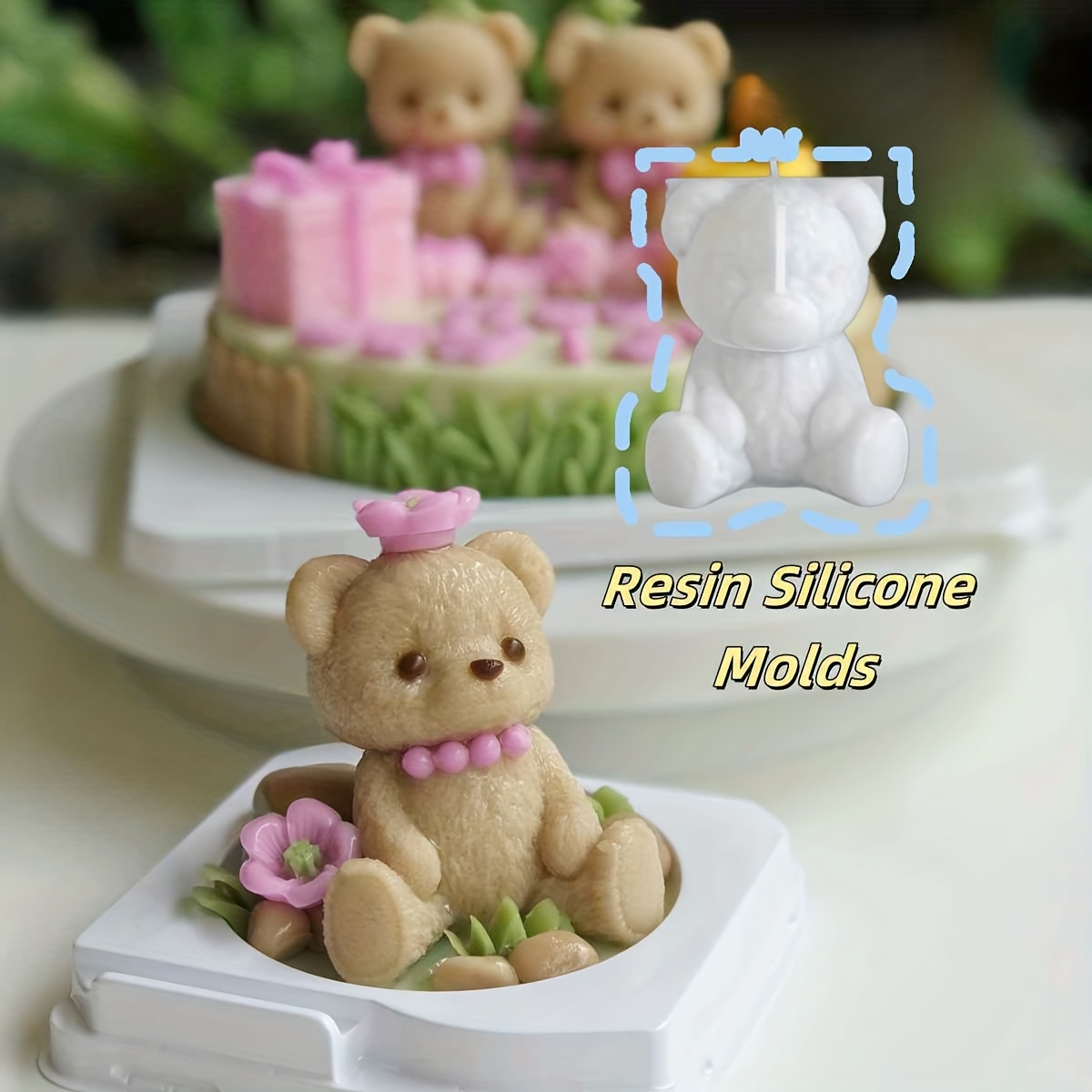 2pcs Teddy Bear Silicone Mold  - Soap Making Kit Amazon ulasan dan harga