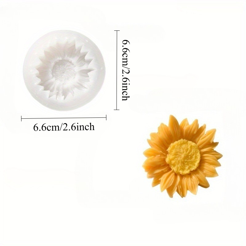 Vibrant 3D Sunflower Silicone  - Soap Making Kit ulasan dan harga