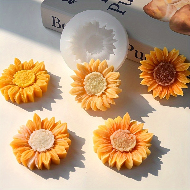 Vibrant 3D Sunflower Silicone  - Soap Making Kit ulasan dan harga