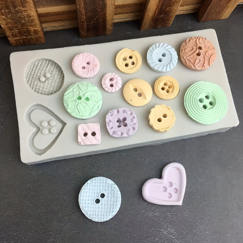 Buttons Shape Silicone Mold Si - Soap Making Kit ulasan dan harga