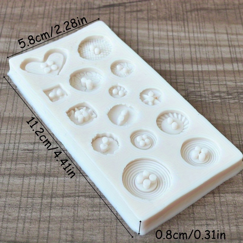 Buttons Shape Silicone Mold Si - Soap Making Kit ulasan dan harga