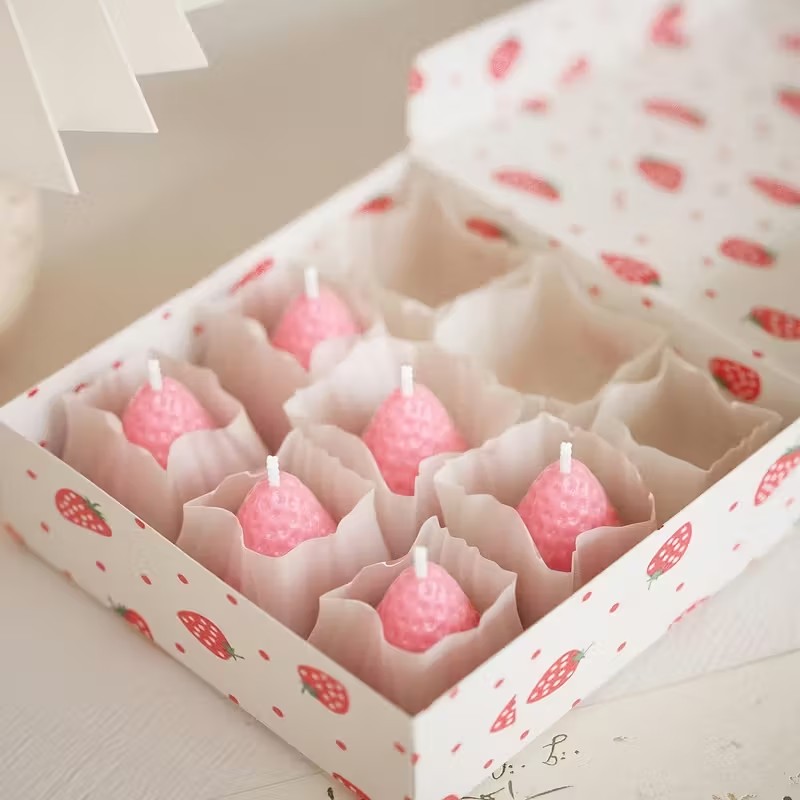 Strawberry Silicone Candle Mol - Soap Making Kit ulasan dan harga