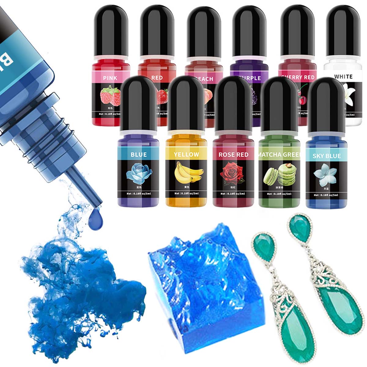 5ml/Bottle Epoxy Resin Pigment - Soap Making Kit ulasan dan harga